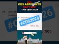 CDS English Most Important PYQ | UPSC CDS English Preparation #cds2026 #tranding #feedshorts