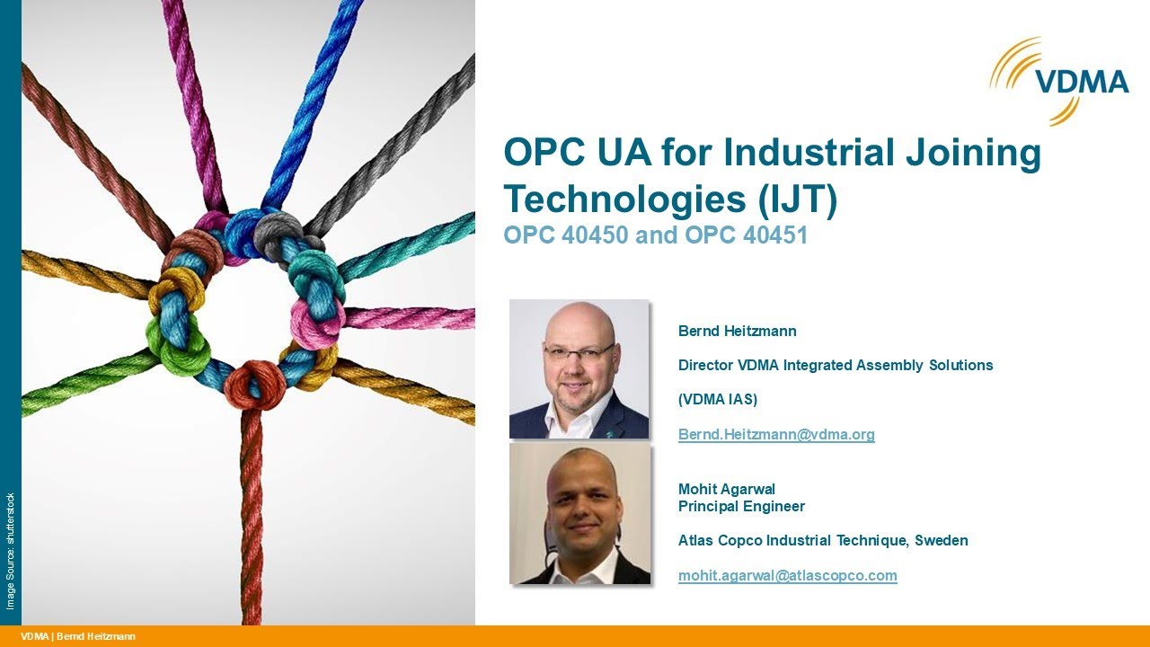 OPC UA for Industrial Joining Technologies (IJT) │ VDMA Shopfloor Data ...