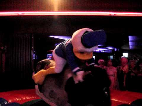 Benidorm festival 2010 Donald Duck riding Bull
