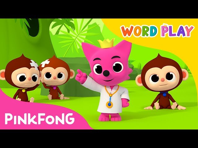 Five Little Monkeys | Word Play | Pinkfong Songs for Children class=