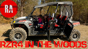 Is the Polaris RZR 4 seater too big for dense woods riding? I