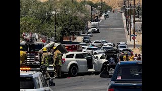 Pursuit crash in Hesperia Rd and B St in Victorville