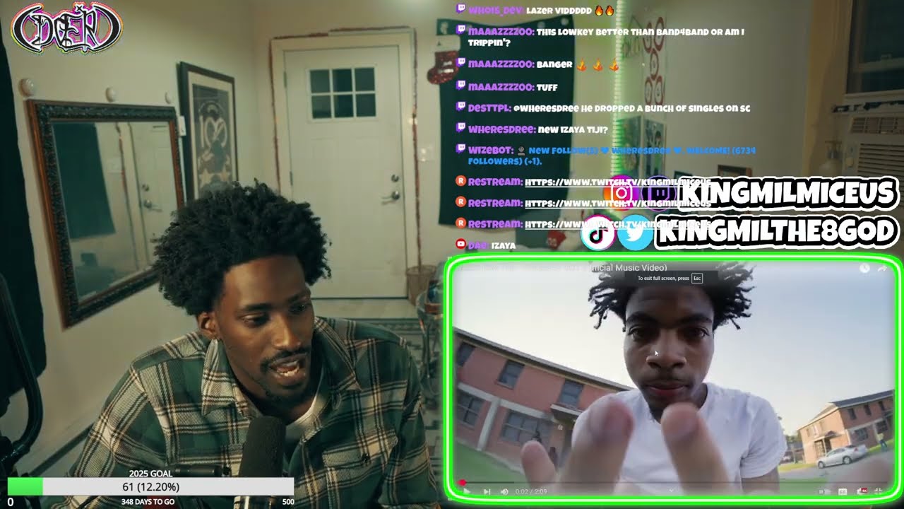 The 8 God Reacts to: Lazer Dim 700 - Greened Out (Music Video)