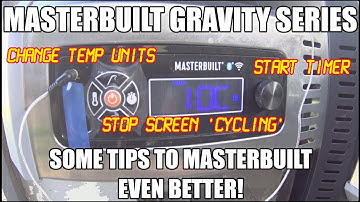 Masterbuilt 800 Gravity Series | A Few Controller Tips | Master your Masterbuilt