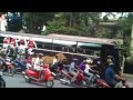 Arsenal fans in Vietnam chasing after Arsenal bus #AsiaTour2013