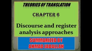 Introducing Translation Studies (Theories and applications) Jeremy Munday - Summary of Chapter 6