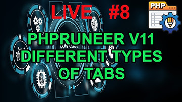 PHPRunner V11 DIFFERENT TYPES OF TABS | XLINESOFT