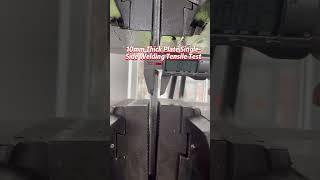 Tensile Strength Test: 10mm Single-Sided Laser Weld on Metal Plate #laserwelding #welder