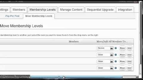 Move Membership Levels in Wishlist Member
