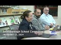 Southborough School Committee Meeting November 13, 2024