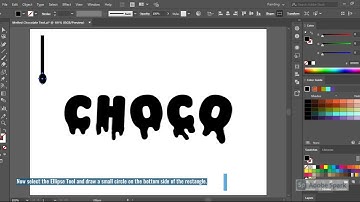 how to create Melted Chocolate Text Effect in Adobe Illustrator