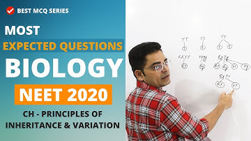 NEET 2020 Most Important MCQs I Principles of Inheritance And Variation I Genetics Part 1
