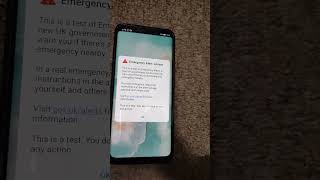 U.K. Emergency Alert Test