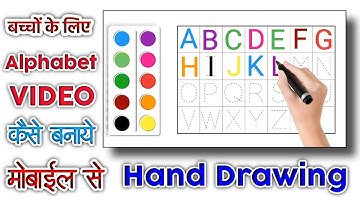 How to create drawing alphabet animation video for kids | how to create video for Kids channel