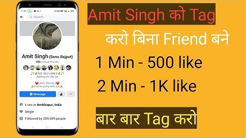 Amit Singh Ko Kaise Tag Kare | How To Tag Amit Singh | Fb King | How To Add Amit Singh
