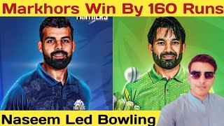 Markhors Win By 160 Runs Naseem Destroy Panthers Cricklytics Ep11