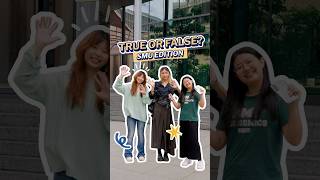 True of False (SMU Edition)