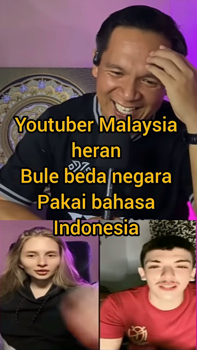 heran, bule beda negara pakai bahasa Indonesia #reaction #indonesia #malaysia