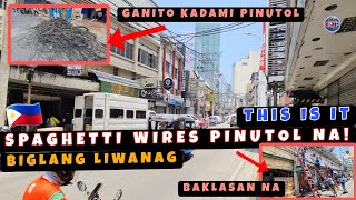 Salasalabat na Spaghetti Wires sa Santa Cruz Pinutol na Pagaayos sa mga Kable Sinimulan na!