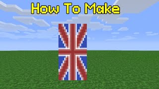 Minecraft Tutorial: How To Make A Union Jack Banner (VE Day Special)