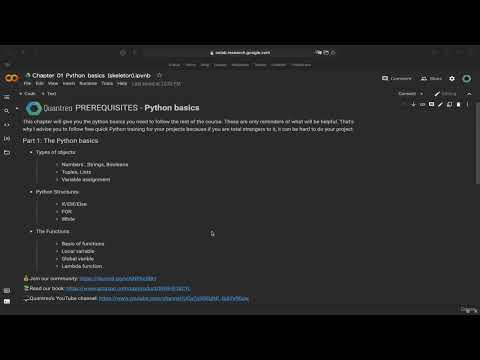 001 Introduction [02 - Python basis] | MetaTrader 5 automated trading using Python | TUTORIAL