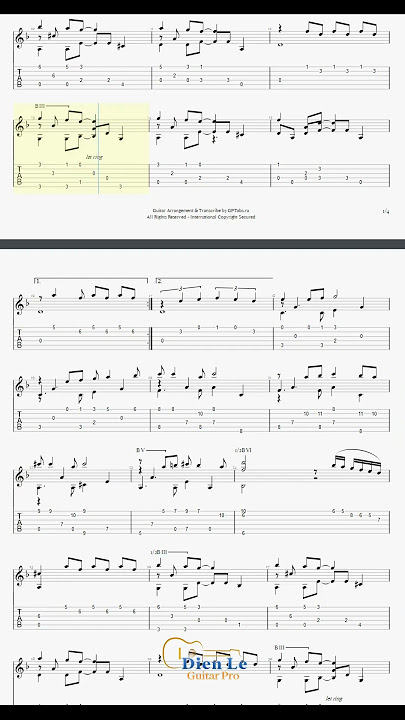 Sway (Quién será) arr for Acoustic Guitar