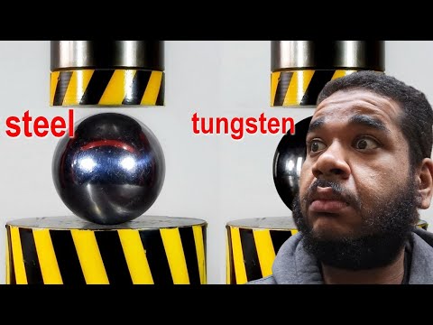 500 Ton Hydraulic Press Vs. Very Hard Objects | Lay Reacts