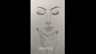 Dibujo a lápiz | Cómo dibujar la cara de una chica hermosa