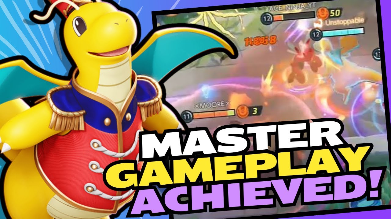 Pokemon Unite Dragonite Gameplay - Master Rank Battle - YouTube