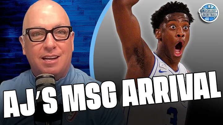 AJ Dybantsa 🤝 Madison Square Garden | BYU star has his moment at Jimmy V Classic