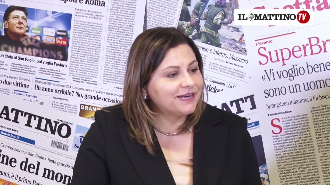 L'assessore regionale Maria Carmela Serluca al Mattino Tv