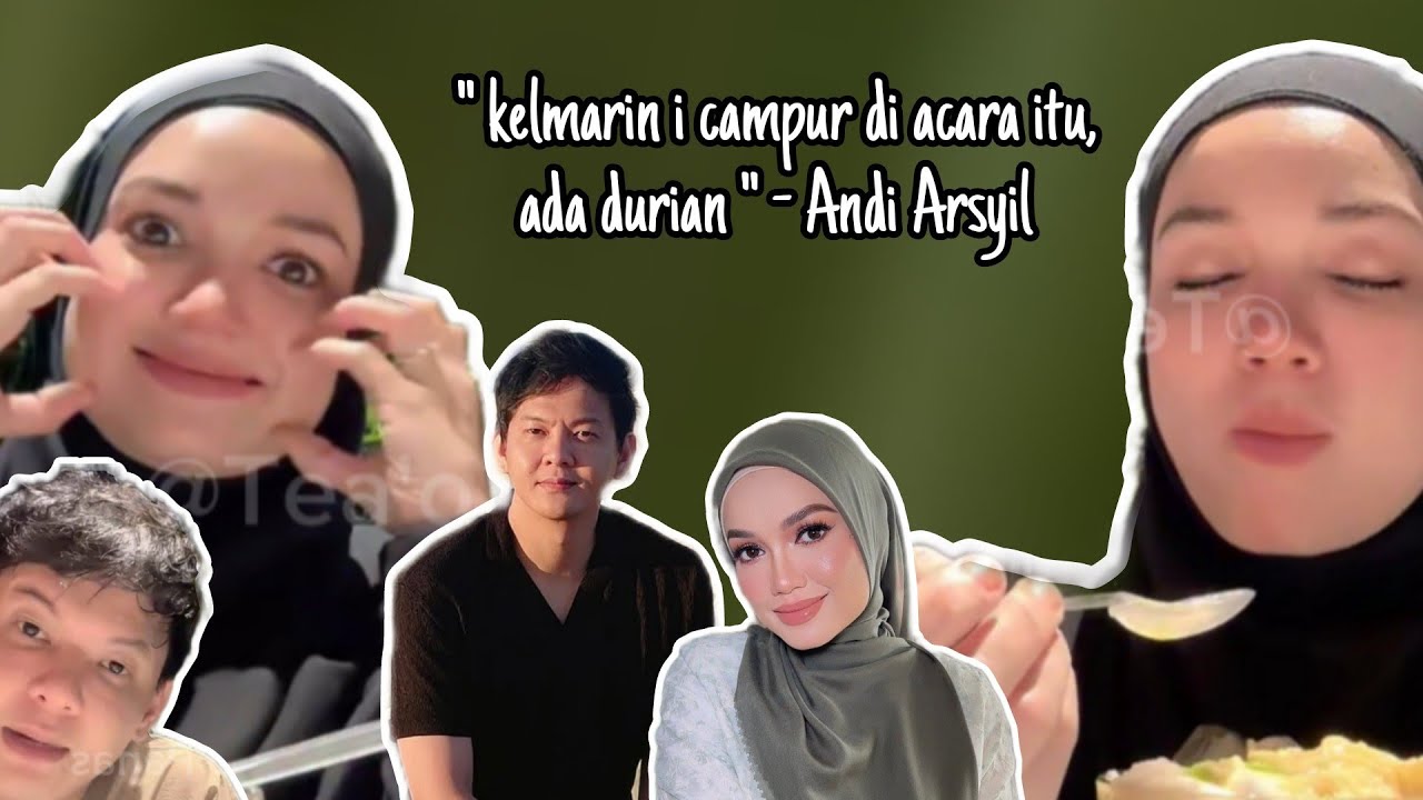 Andi Arsyil Ajar Puteri Sarah Liana Makan Durian Bersama Cendol