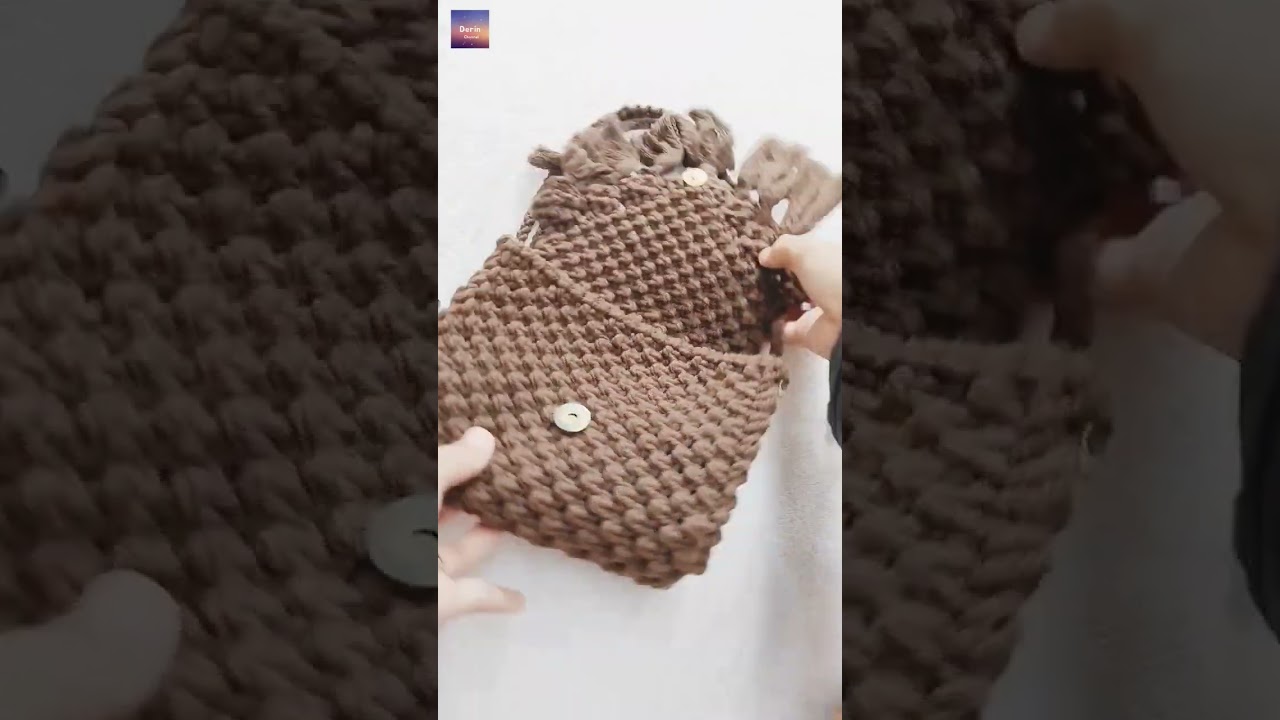 Short Macrame Shell Bag