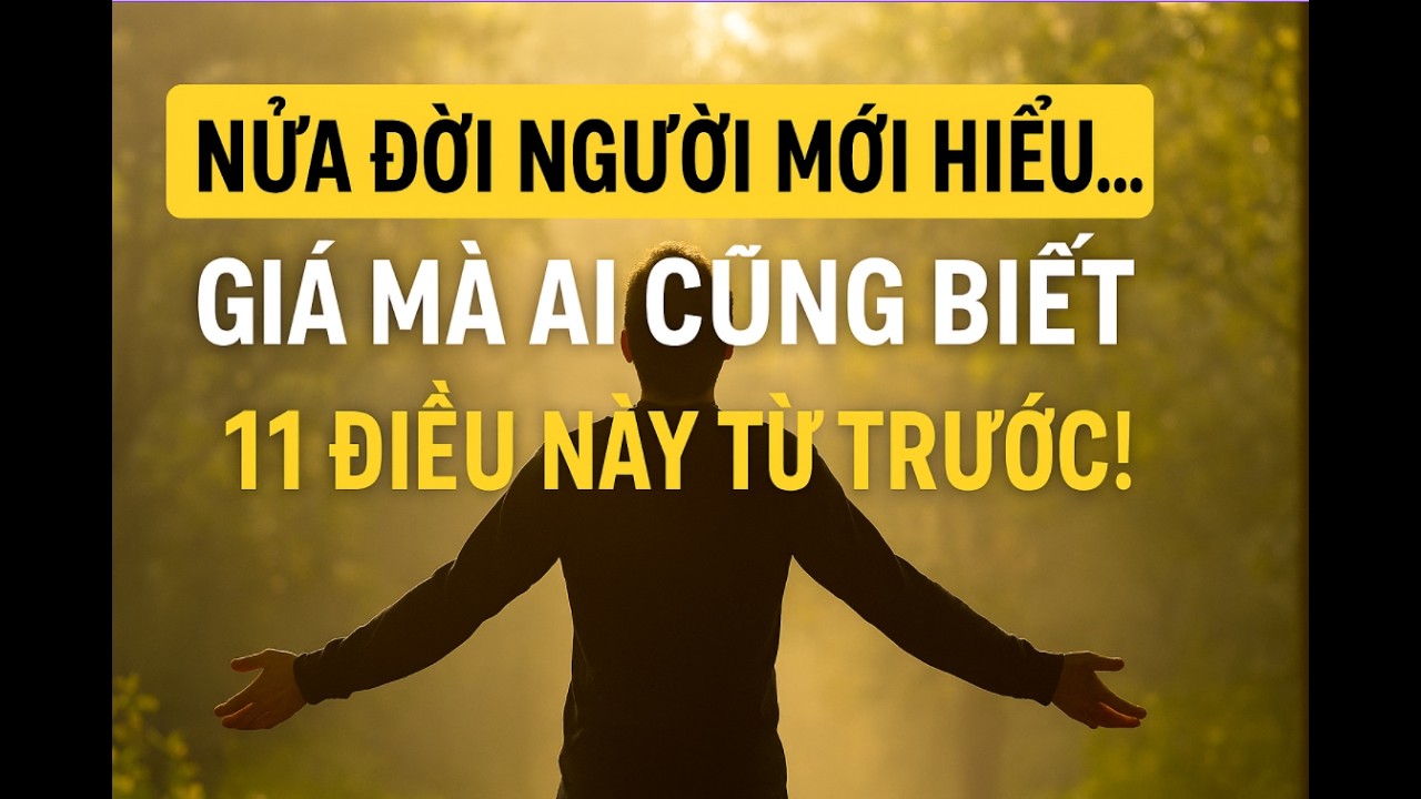 Nửa Đời Người Mới Hiểu… Giá Mà Ai Cũng Biết 11 Điều Này Từ Trước 😔🙆‍♂️