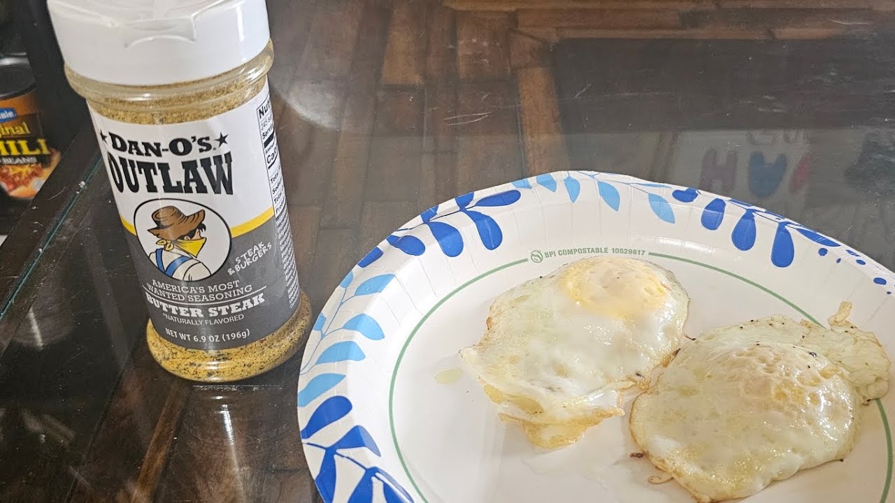 Eggs with the new Danos, butter dust seasoning.