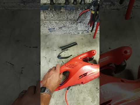 How to rewire a set of electric flymo hedge cutters with a cut lead.