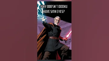 Why Did Count Dooku NOT Have SITH EYES? - Star Wars #Shorts