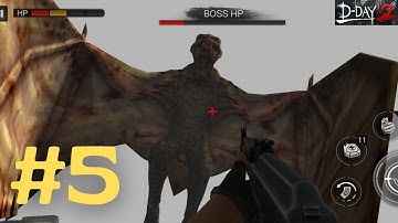 Zombie Hunter D-DAY 2 : Boss Zombie || Chapter - 2 / Stage 6-7 || Android Gameplay [Part-5]