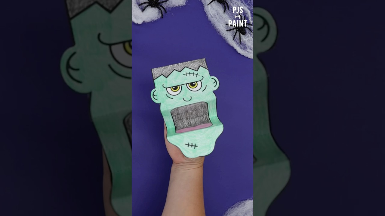 Halloween paper puppets