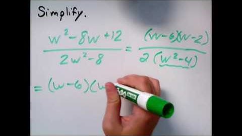 Simplifying a ratio of polynomials: Problem type 1