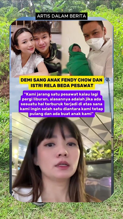 Fendy Chow dan istrinya rela beda pesawat❤ #shorts