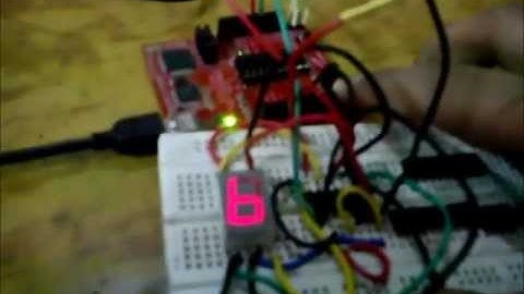 Seven Segmented Display Dice on TI MSP430 Launchpad