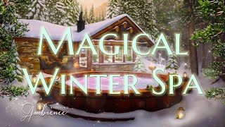 Magical Winter Spa ASMR Ambience  Relaxing Forest Hot Tub ❄ Sense of Tranquility All Around