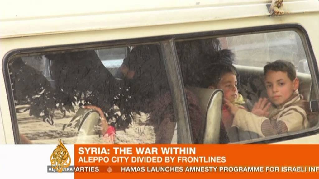 حلب السورية مقسمة بخطوط المواجهة