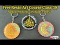 Free Resin Art Course Class 38| Ramzan Mubarak Resin Keychains 💖