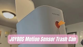 JOYBOS Motion Sensor Bathroom Trash Can | Touchless Garbage Can, Kitchen Draw Rope Garbage Bin
