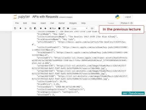 010 iTunes API Structuring and Exporting the Data
