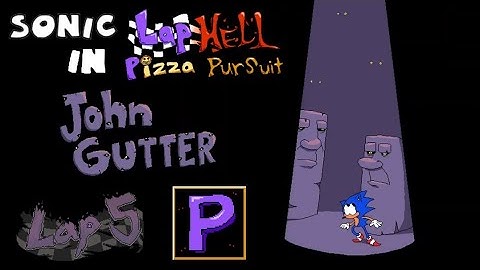 Sonic in Pizza Tower: John Gutter Lap 5 - P Rank | Lunatic Mode