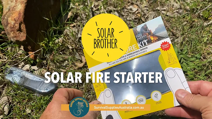 Solar Fire Starter - Light a Fire with a Fresnel Lens