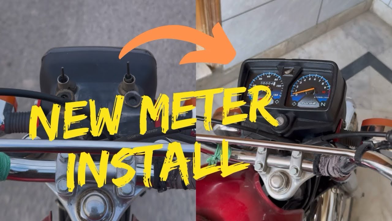 New Meter Install 😍😍 || Kashif Ali || #subscribe #vlog #automobile #cg125 #modified #foryou #like 
